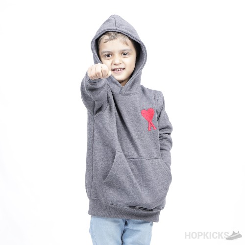 AMI Paris Ami de Coeur Virgin Wool Hoodie (Kid) (Premium Batch)