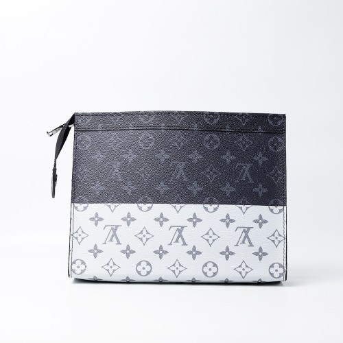 Louis Vuitton Pochette Voyage Monogram Eclipse Split Outdoor MM Black/White (Dot Perfect) 