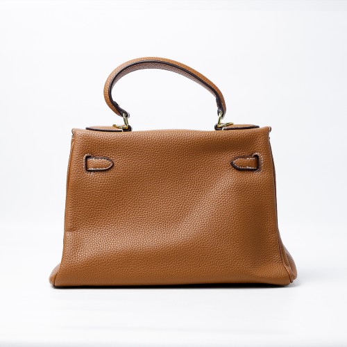 Hermès Kelly Sellier 20 Brown Epsom Gold Hardware (Dot Perfect)