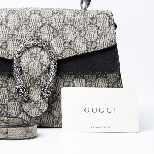 GG Supreme Monogram Mini Dionysus Shoulder Bag Black (Dot Perfect)