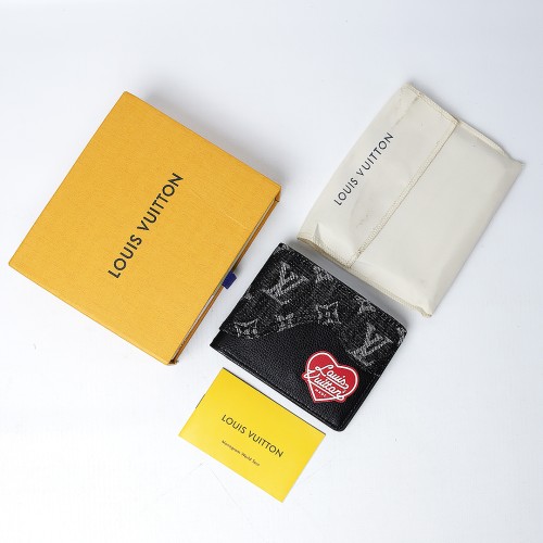 Louis Vuitton x Nigo Slender Wallet Monogram Black (Dot Perfect)