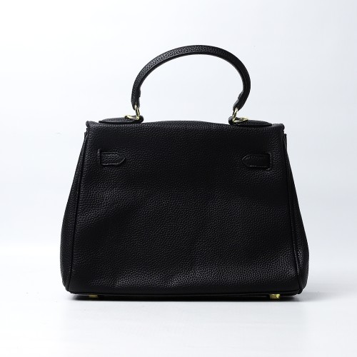 Hermès Kelly Sellier 20 Black Epsom Gold Hardware (Dot Perfect)