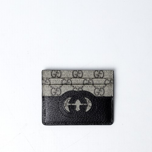 Gucci Card Case With Cut-Out Interlocking G
