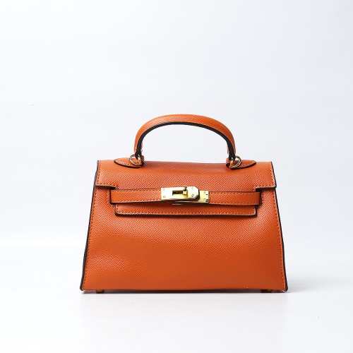 Hermes Epsom Kelly Pochette Clutch Feu Bag (Dot Perfect)