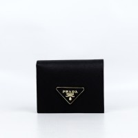 Prada Saffiano Logo Wallet (Dot Perfect)