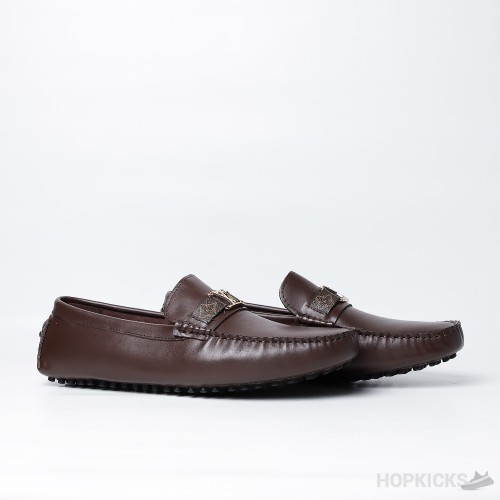 Louis Vuitton Logo Brown Loafer (Premium Plus Batch)