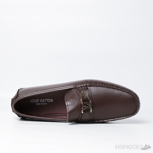 Louis Vuitton Logo Brown Loafer (Premium Plus Batch)