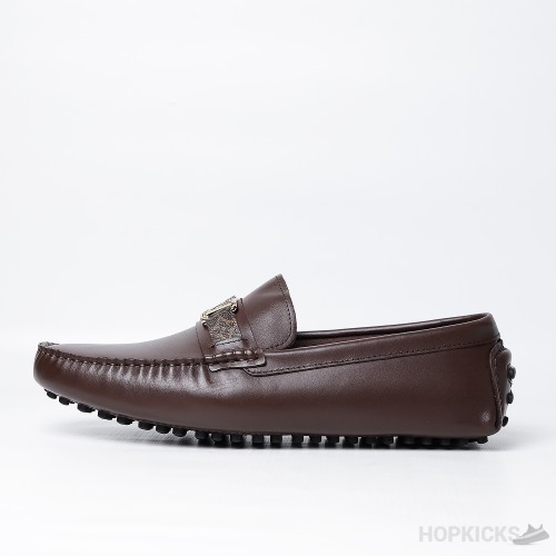 Louis Vuitton Logo Brown Loafer (Premium Plus Batch)