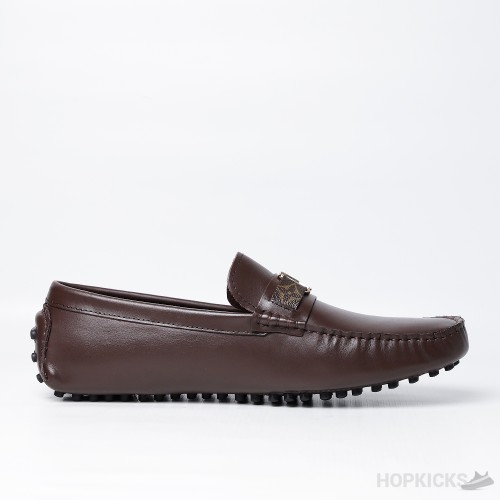 Louis Vuitton Logo Brown Loafer (Premium Plus Batch)