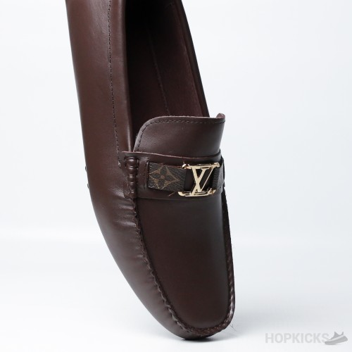 Louis Vuitton Logo Brown Loafer (Premium Plus Batch)