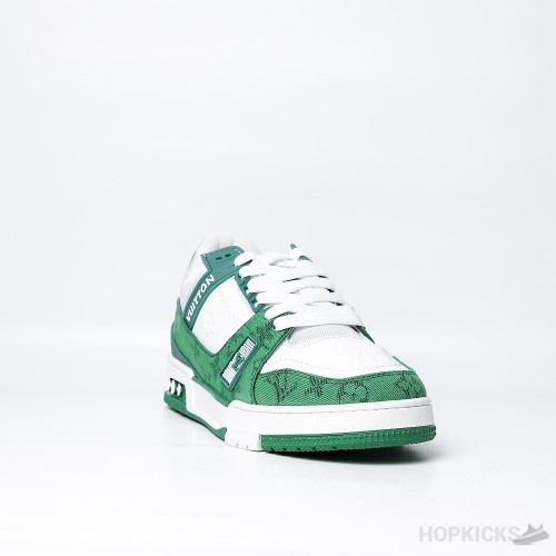 Louis Vuitton Trainer 54 White Green (Dot Perfect)