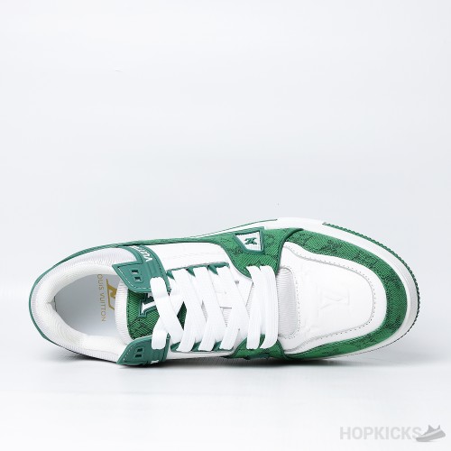 Louis Vuitton Trainer 54 White Green (Dot Perfect)