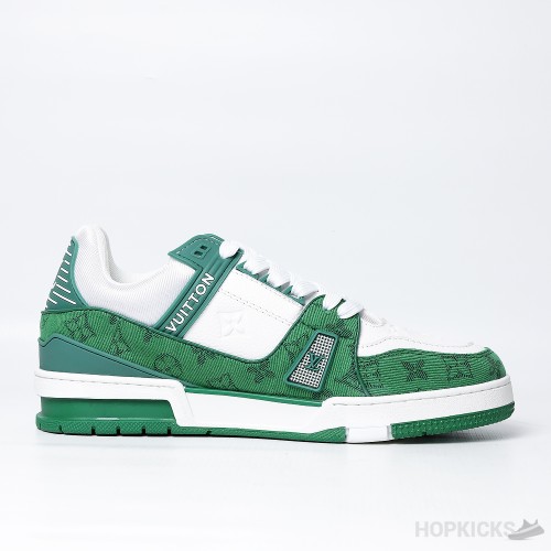 Louis Vuitton Trainer 54 White Green (Dot Perfect)