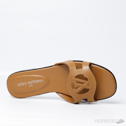 Louis Vuitton Isola Flat Mule Brown (Premium Batch)