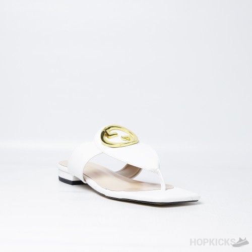 Gucci Blondie Thong Sandal White (Premium Plus Batch)