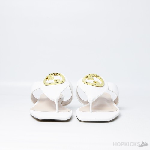 Gucci Blondie Thong Sandal White (Premium Plus Batch)