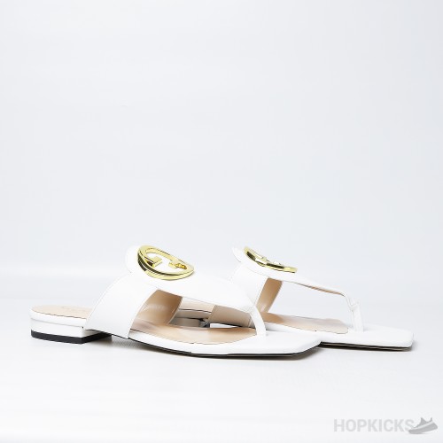 Gucci Blondie Thong Sandal White (Premium Plus Batch)