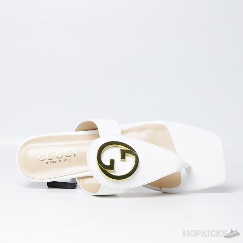 Gucci Blondie Thong Sandal White (Premium Plus Batch)