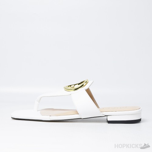 Gucci Blondie Thong Sandal White (Premium Plus Batch)