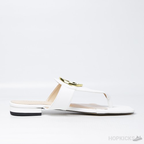 Gucci Blondie Thong Sandal White (Premium Plus Batch)