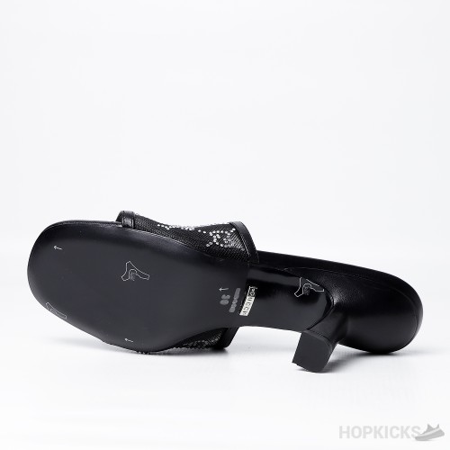 GG Mid-Heel Slide Sandal (Dot Perfect)