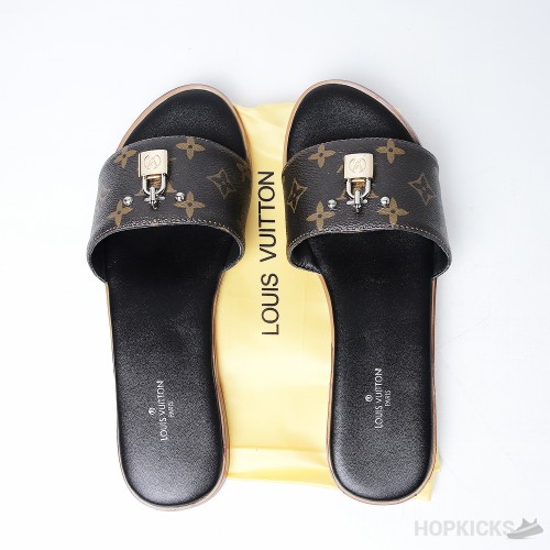 Louis Vuitton Brown Slip-on Slide (Premium Plus Batch) 