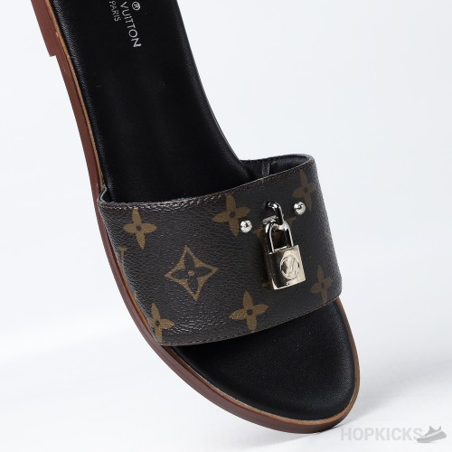 Louis Vuitton Brown Slip-on Slide (Premium Plus Batch) 