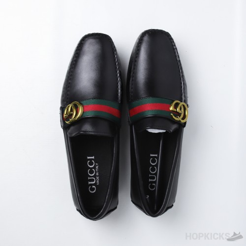 Gucci Leather Driver With Web (Premium Plus Batch)