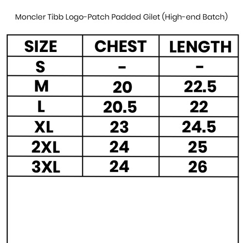 Moncler Tibb logo-patch padded gilet (High-end Batch)