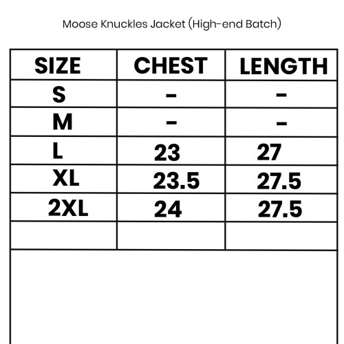 Moose Knuckles Jackets (High-end Batch)