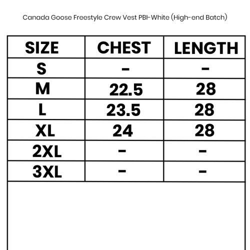 Canada Goose Freestyle Crew Vest PBI-White (High-end Batch)