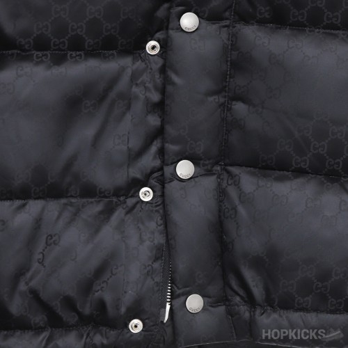 GG Jacquard Nylon Quilted Coat (High-end Batch)