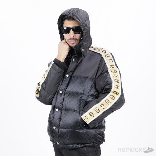 GG Jacquard Nylon Quilted Coat (High-end Batch)