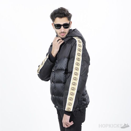 GG Jacquard Nylon Quilted Coat (High-end Batch)