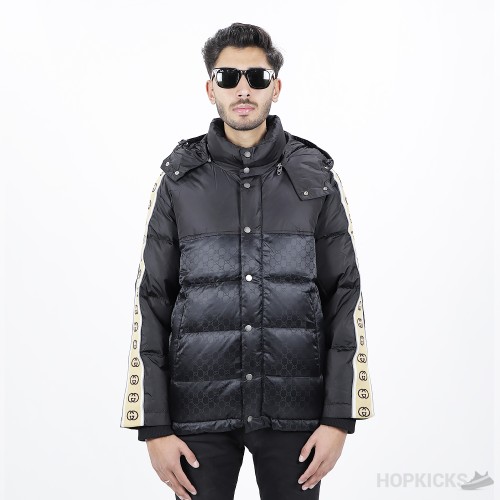 GG Jacquard Nylon Quilted Coat (High-end Batch)