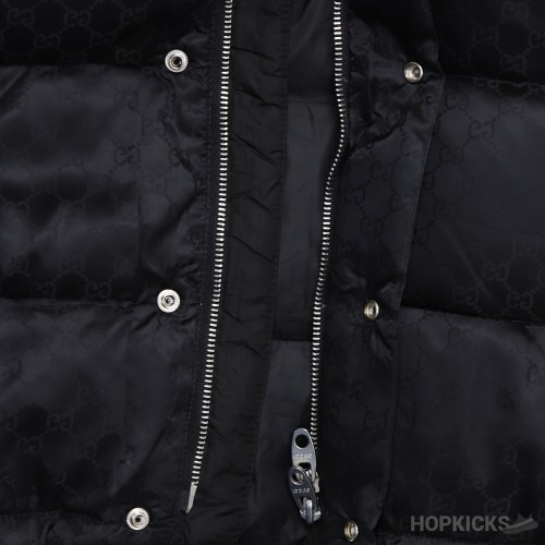 GG Jacquard Nylon Quilted Coat (High-end Batch)