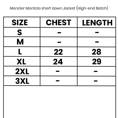 Moncler Montcla short down jacket (High-end Batch)