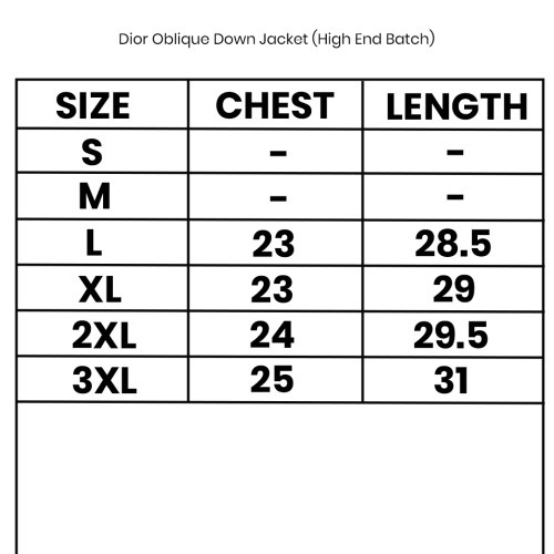 Dior Oblique Down Jacket (High End Batch)