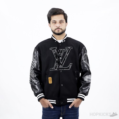 Louis Vuitton x NBA Leather Basketball Jacket (High End Batch)