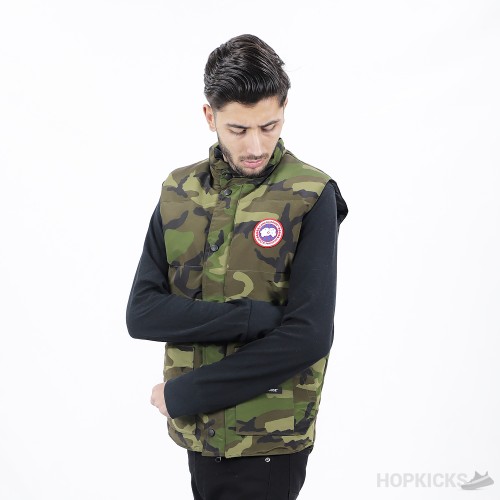 Canada Goose Camouflage Pattern Puffer Gilet (High-end Batch)