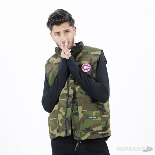 Canada Goose Camouflage Pattern Puffer Gilet (High-end Batch)