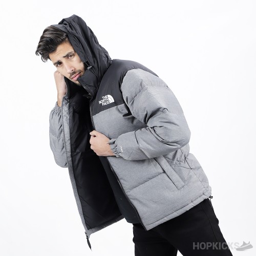 The North Face 1996 Retro Nuptse Jacket TNF Grey/ TNF Black (High-end Batch)