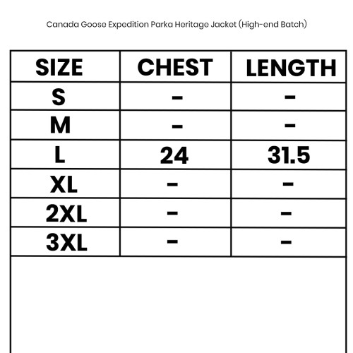 Canada Goose Expedition Parka Heritage Jacket (High-end Batch)