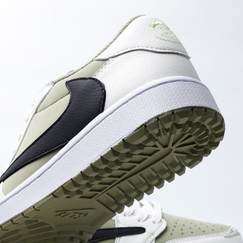 Air Jordan 1 Retro Low Golf Travis Scott Neutral Olive Premium Plus