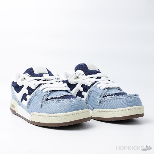 Fendi Blue Match Denim Sneakers (Premium Plus Batch)