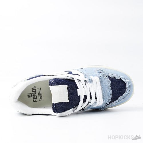 Fendi Blue Match Denim Sneakers (Premium Plus Batch)