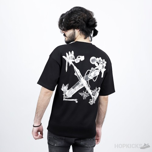 Off-White Digital Headphones Arrow Print T-Shirt