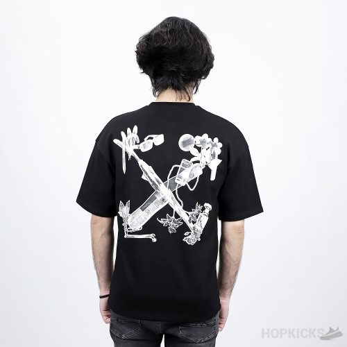 Off-White Digital Headphones Arrow Print T-Shirt