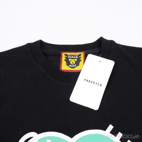 Human Made Heart T-Shirt Black Logo