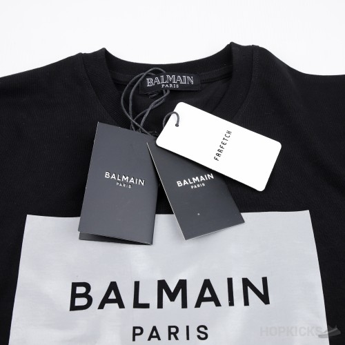 Balmain Black logo T-Shirt